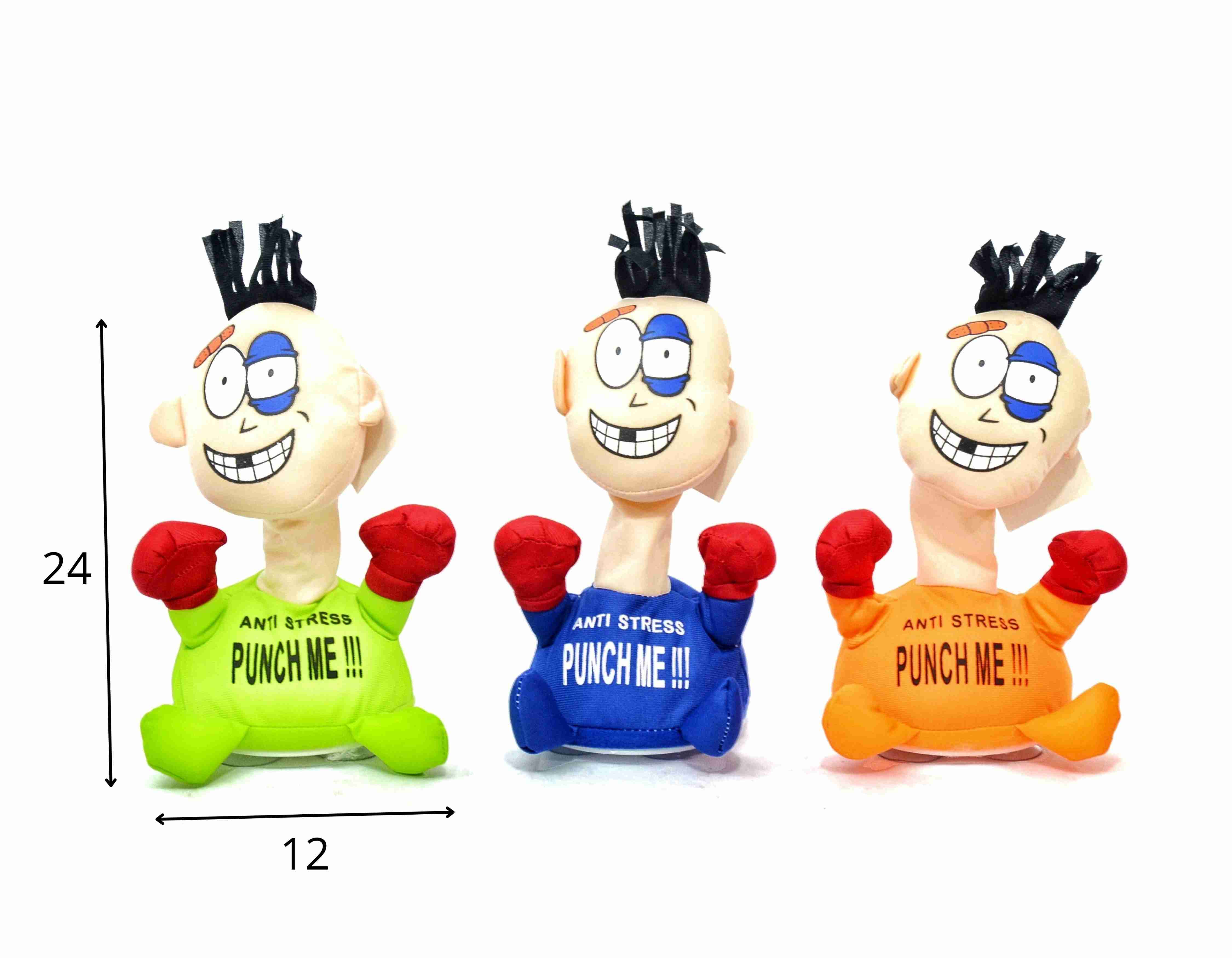 D - BONECO ANTIESTRESSE PELÚCIA Á PILHA COM SOM (CAIXA FECHADA R$ 33,90 + FT -> 06 PEÇAS)