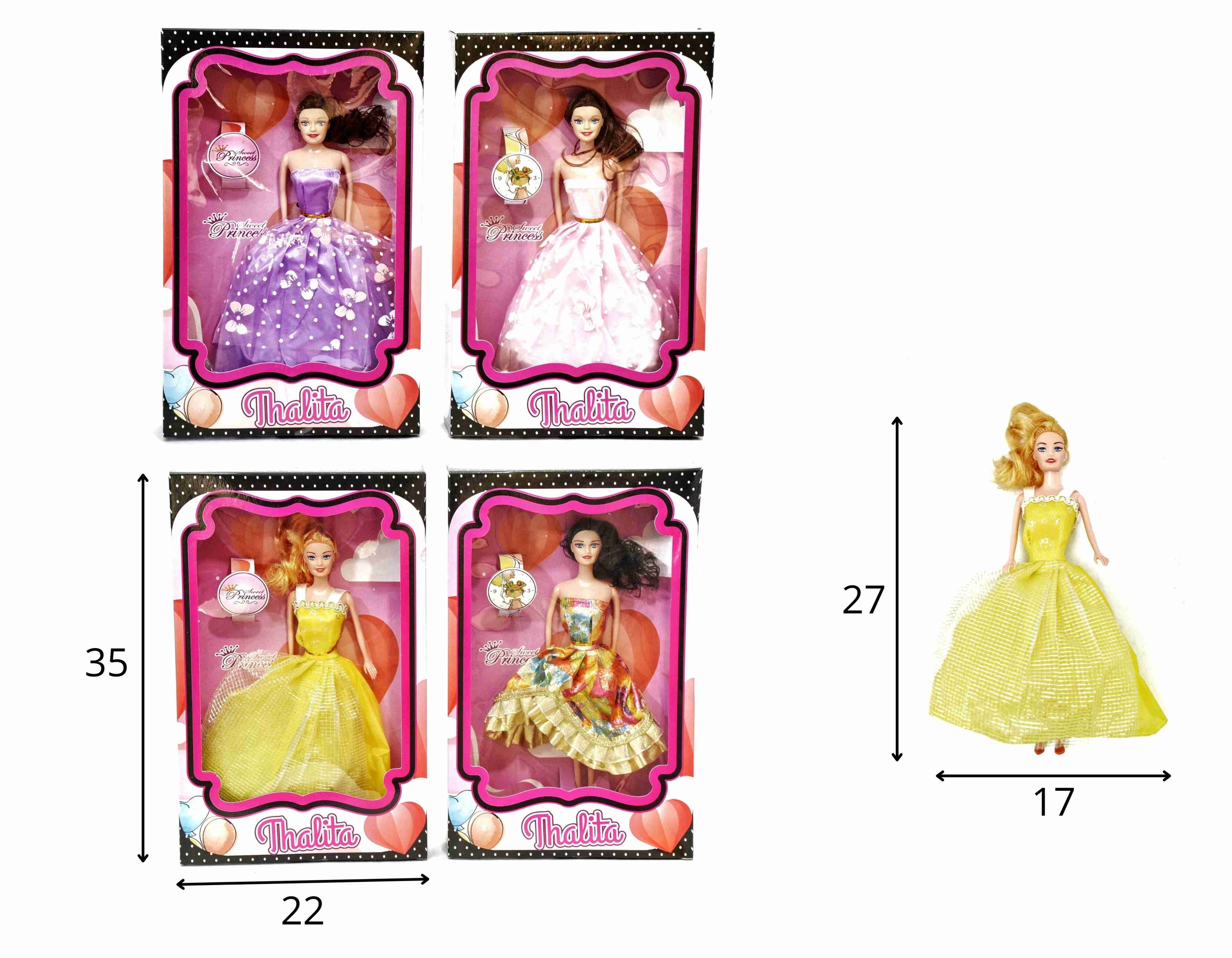 C - BONECA SWEET PRINCESS THALITA (CAIXA FECHADA R$ 15,19 + FT -> 24 PEÇAS)