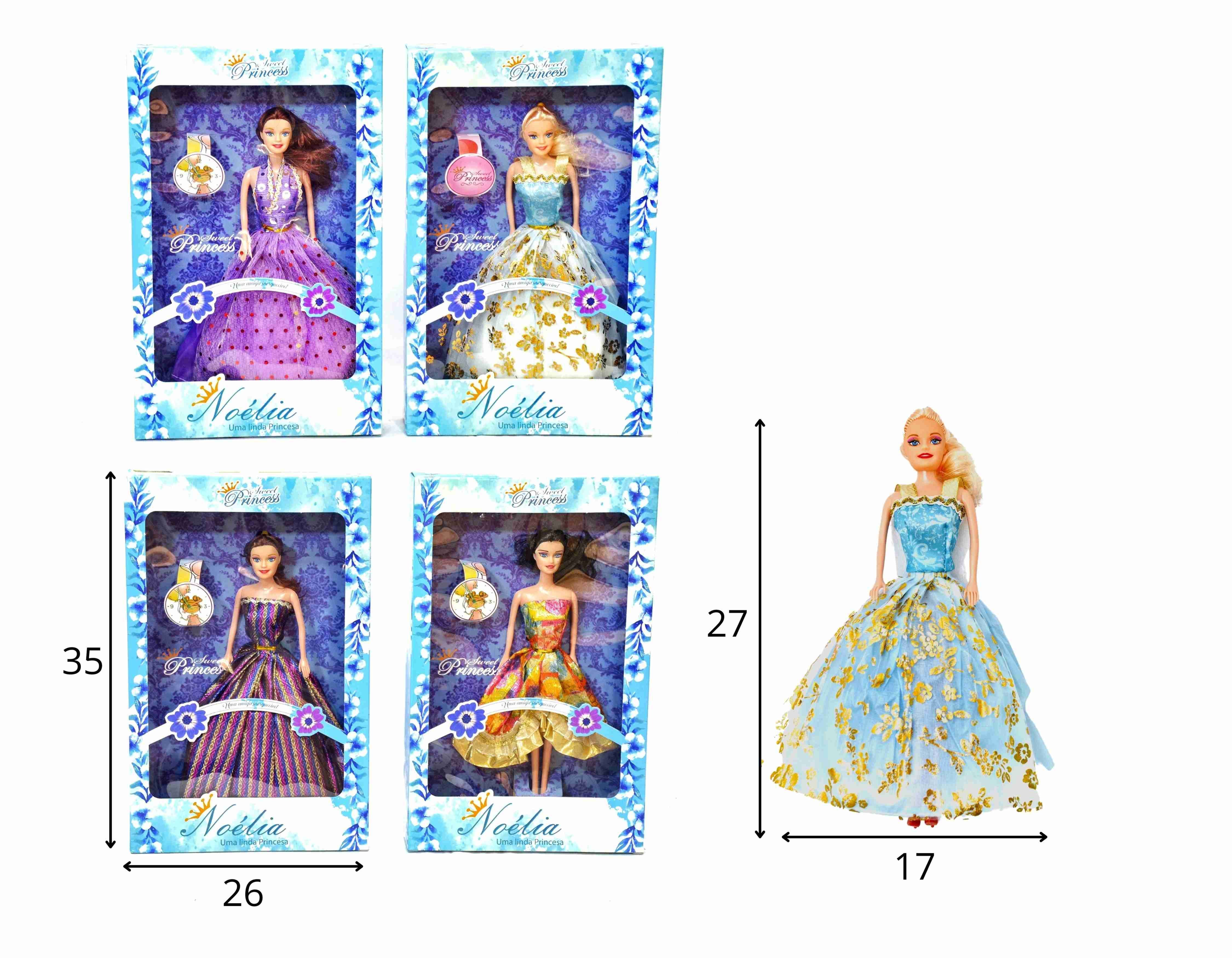 C - BONECA SWEET PRINCESS NOÉLIA (CAIXA FECHADA R$ 15,19 + FT -> 24 PEÇAS)