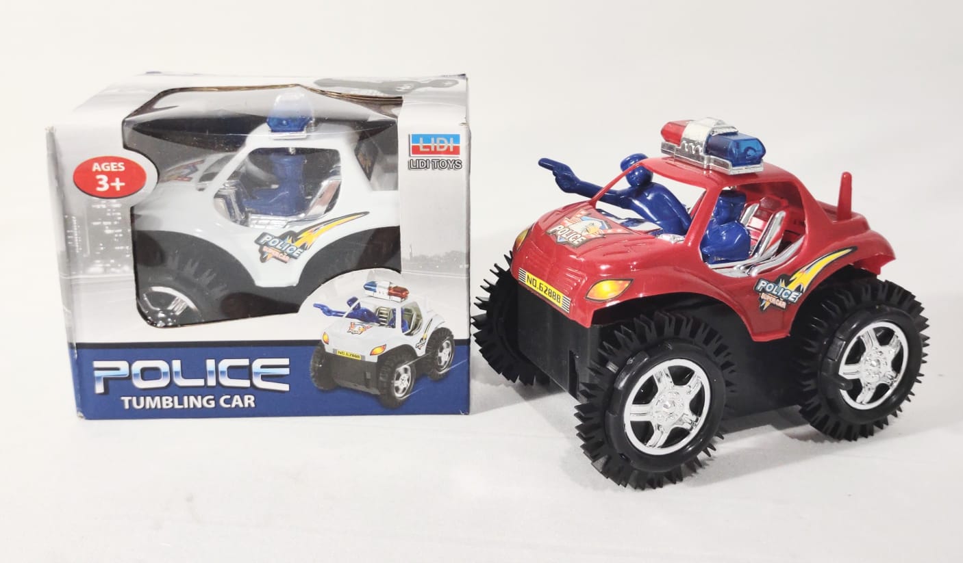 CARRO POLÍCIA CAMBALHOTA Á PILHA