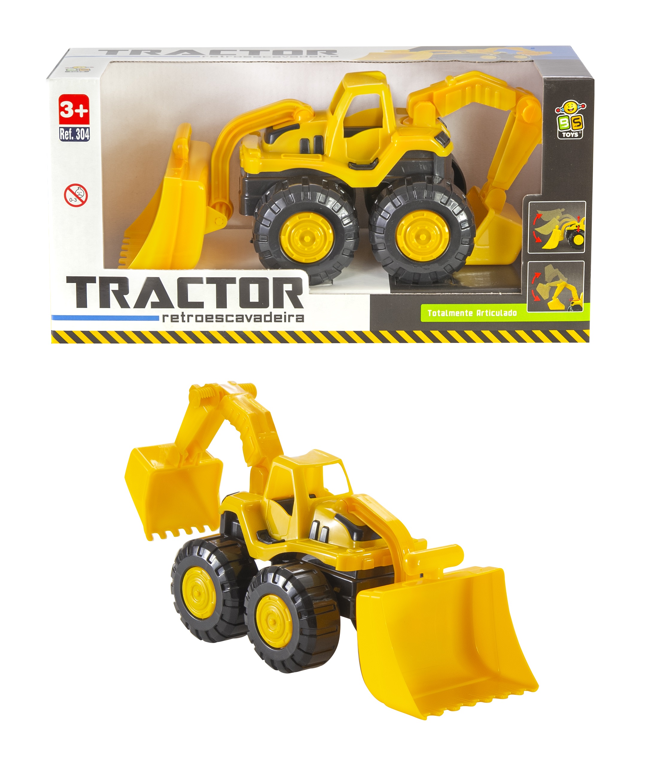 T - TRACTOR COLLECTION RETROESCAVADEIRA NA CAIXA RODA LIVRE 