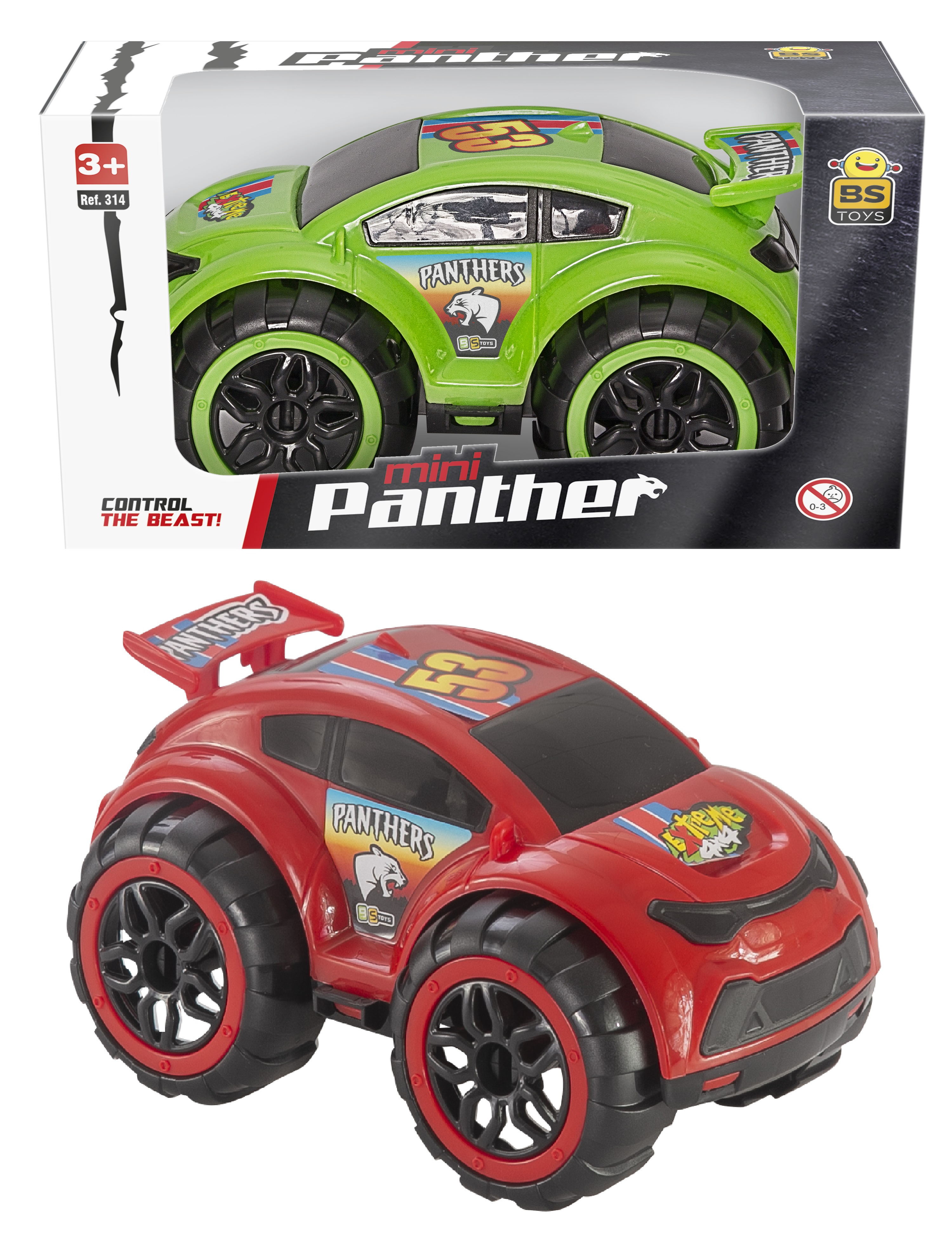 T - CARRO MINI PANTHER NA CAIXA RODA LIVRE (CAIXA FECHADA R$ 16,19 + FT -> 12 PEÇAS)