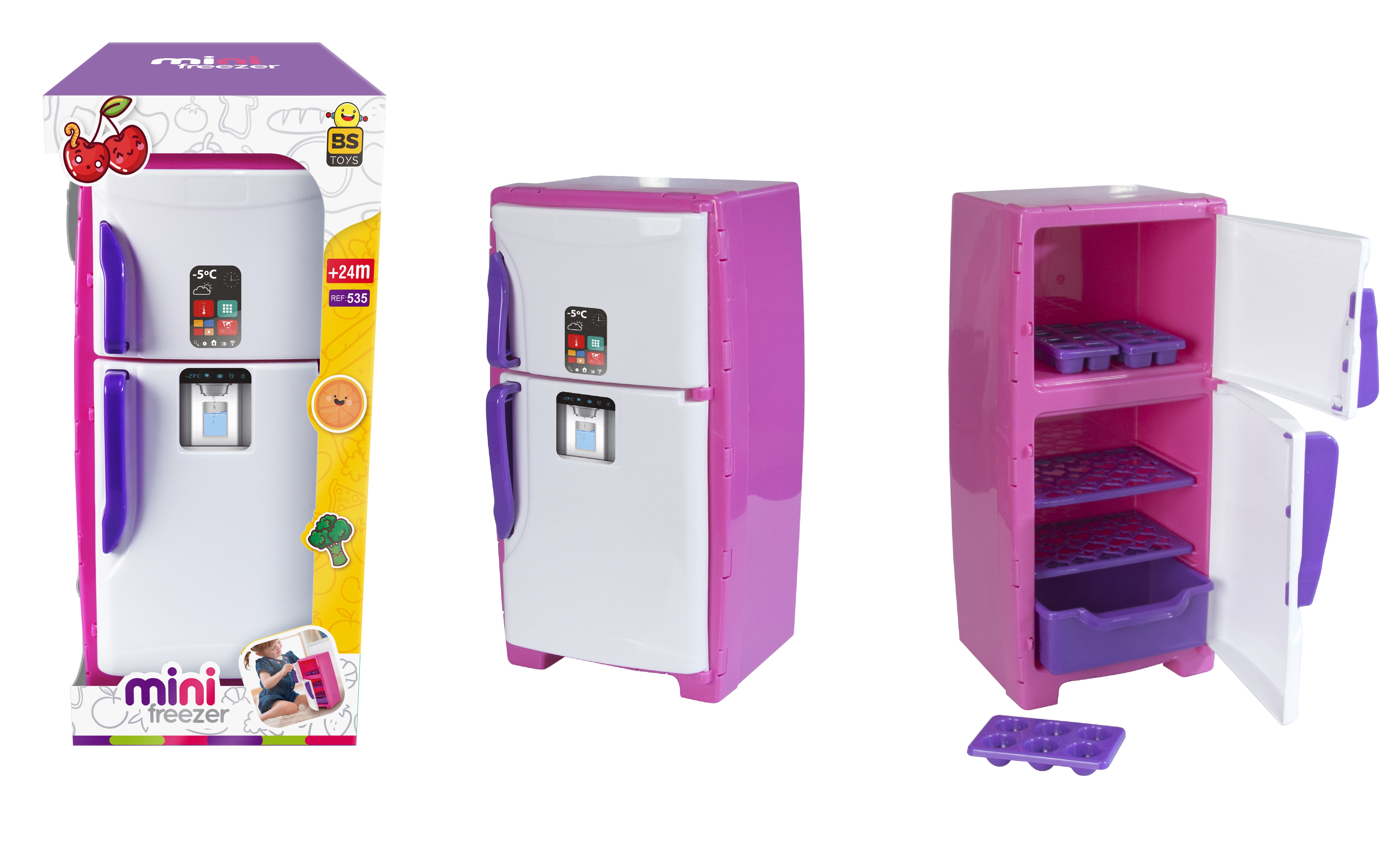 T - MINI FREEZER NA CAIXA COM ACESSÓRIOS 