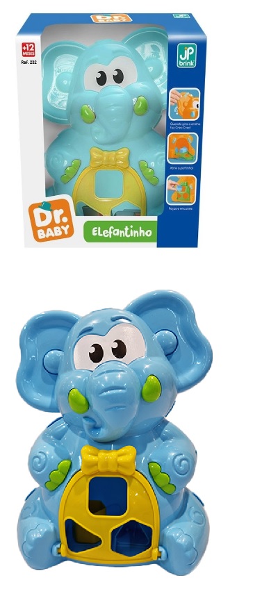 T - ELEFANTINHO TED NA CAIXA (CAIXA FECHADA R$ 24,79 + FT -> 06 PEÇAS)