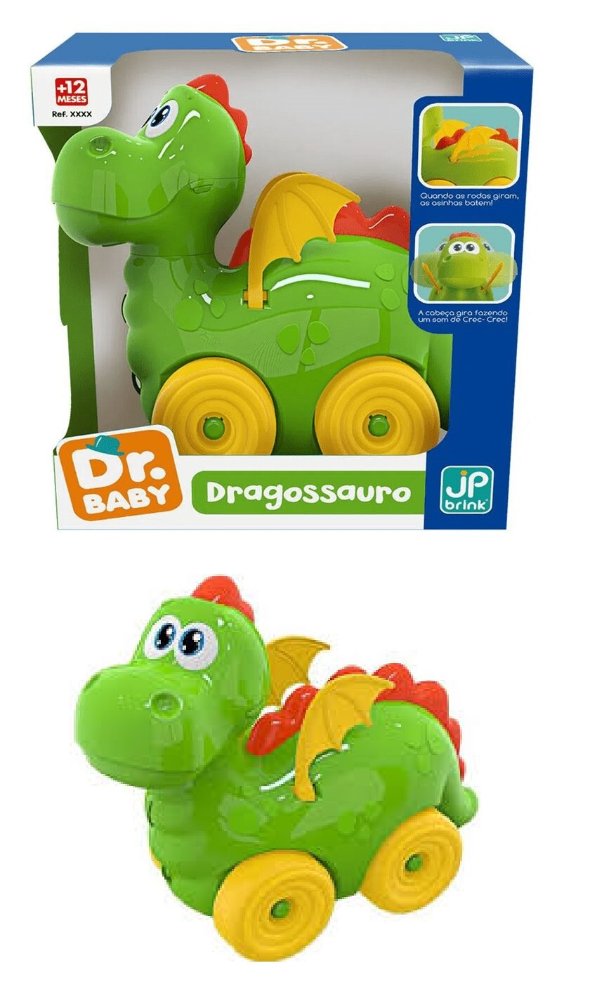 T - DRAGOSSAURO NA CAIXA (CAIXA FECHADA R$ 27,79 + FT -> 06 PEÇAS)