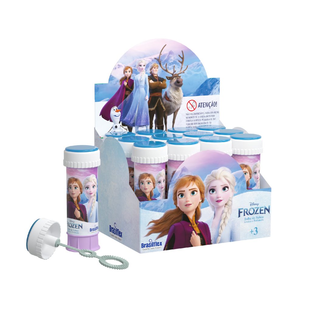 H - BOLHA DE SABAO FROZEN 60 ML (CAIXA FECHADA R$ 2,99 + FT -> 36 PEÇAS)