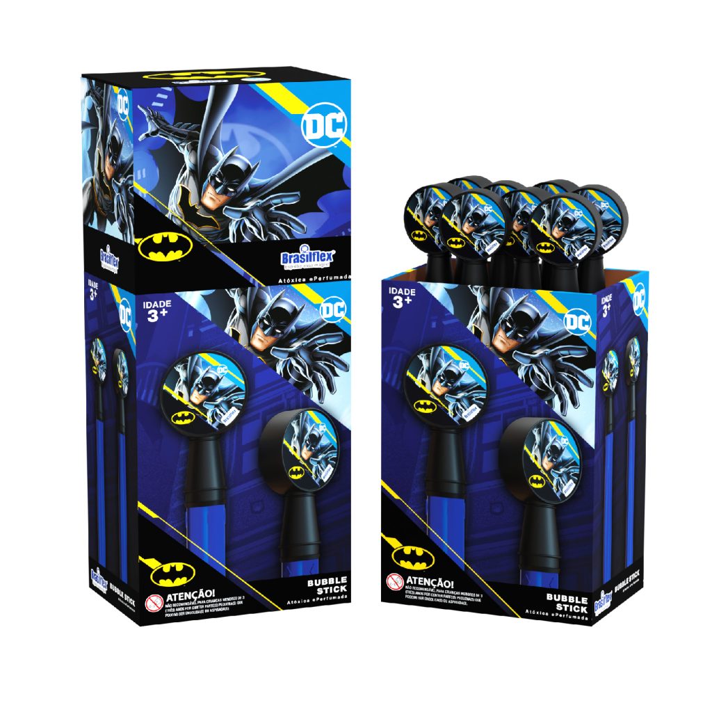H - BASTAO LANÇA BOLHA BATMAN CLASSICO (CAIXA FECHADA R$ 11,29 + FT -> 24 PEÇAS)