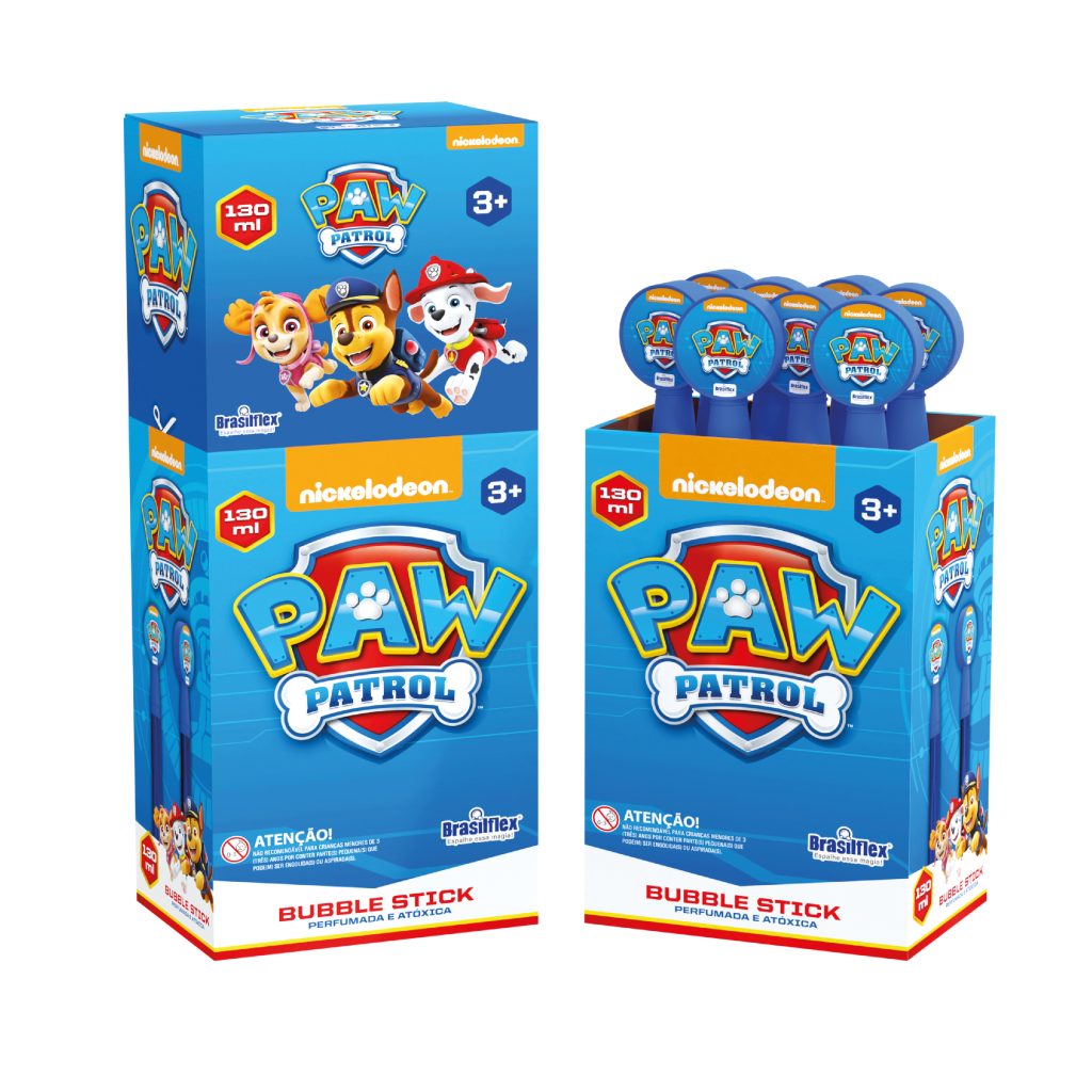 H - BASTAO LANÇA BOLHA PATRULHA CANINA (CAIXA FECHADA R$ 11,29 + FT -> 24 PEÇAS)