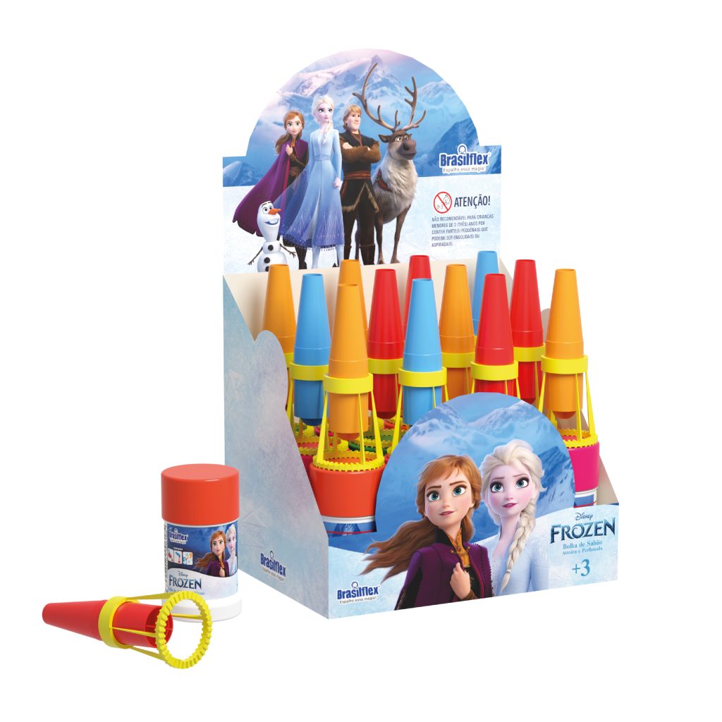 H - BOLHA DE SABAO FROZEN C SIRENE 60 ML (CAIXA FECHADA R$ 4,39 + FT -> 36 PEÇAS)