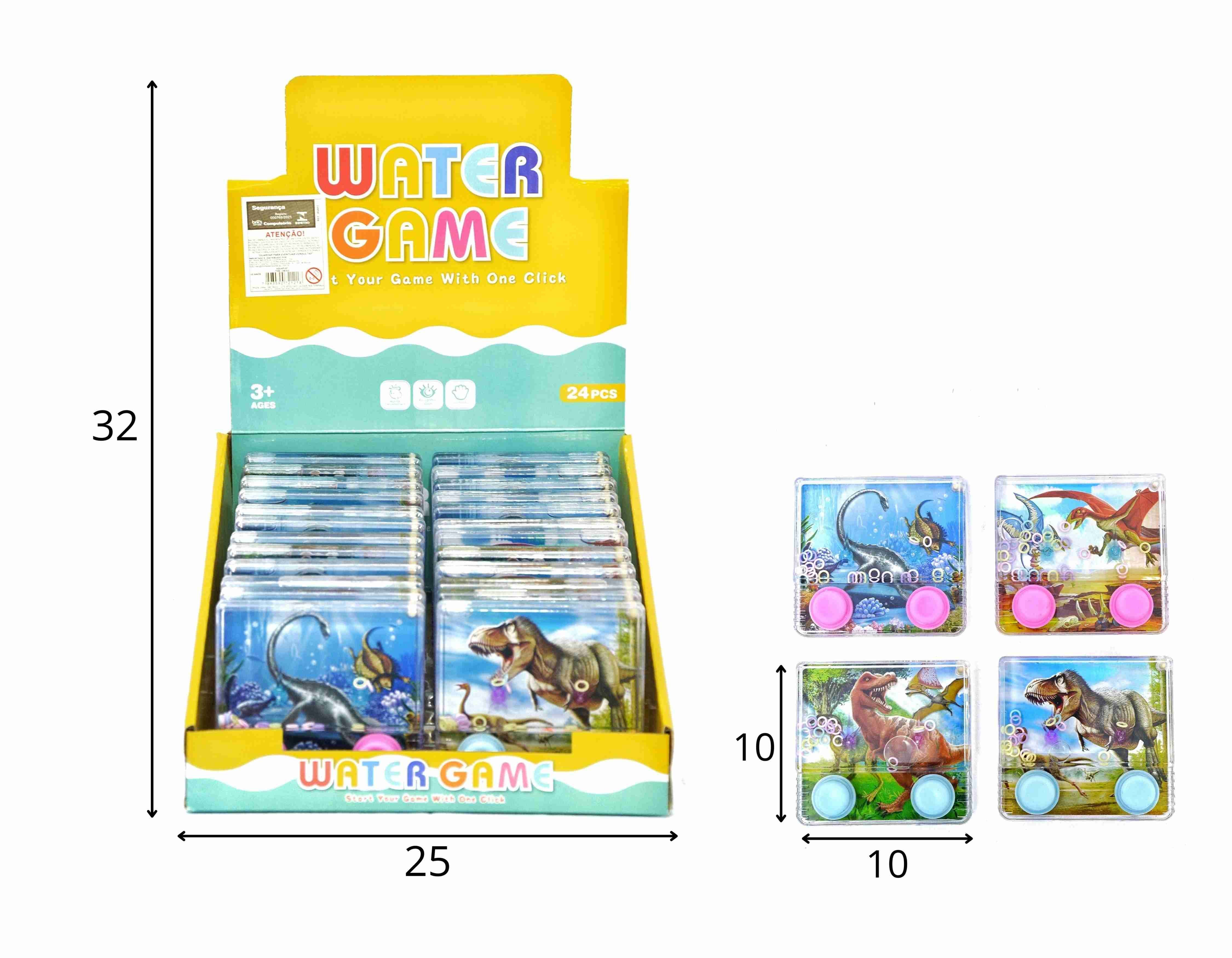 B - AQUAPLAY ANIMAIS DINOSSAUROS NO DISPLAY COM 24 PEÇAS (CAIXA FECHADA R$ 10,90 + FT -> 48 PEÇAS)
