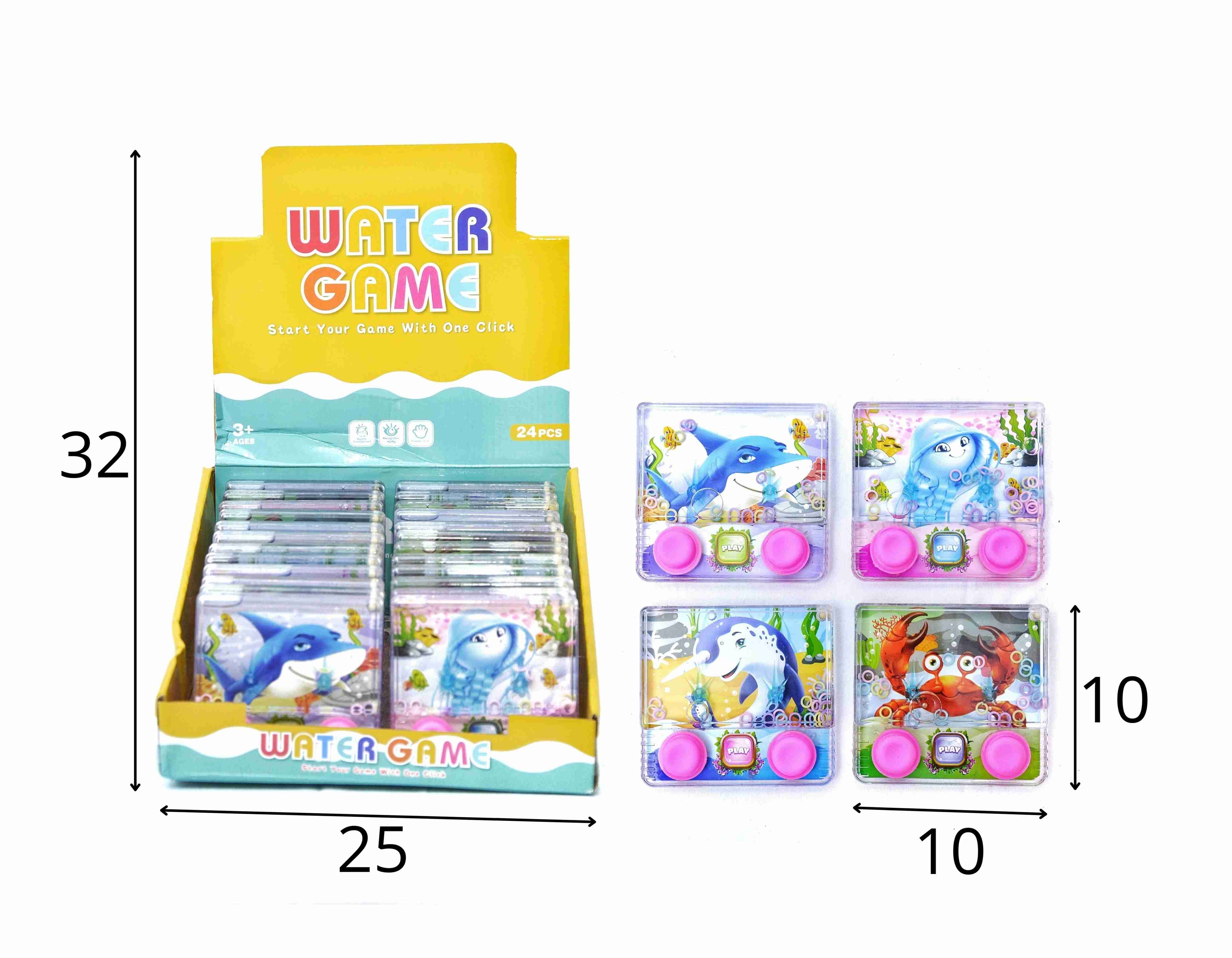 B - AQUAPLAY ANIMAIS MARINHO NO DISPLAY COM 24 PEÇAS (CAIXA FECHADA R$ 10,90 + FT -> 48 PEÇAS)