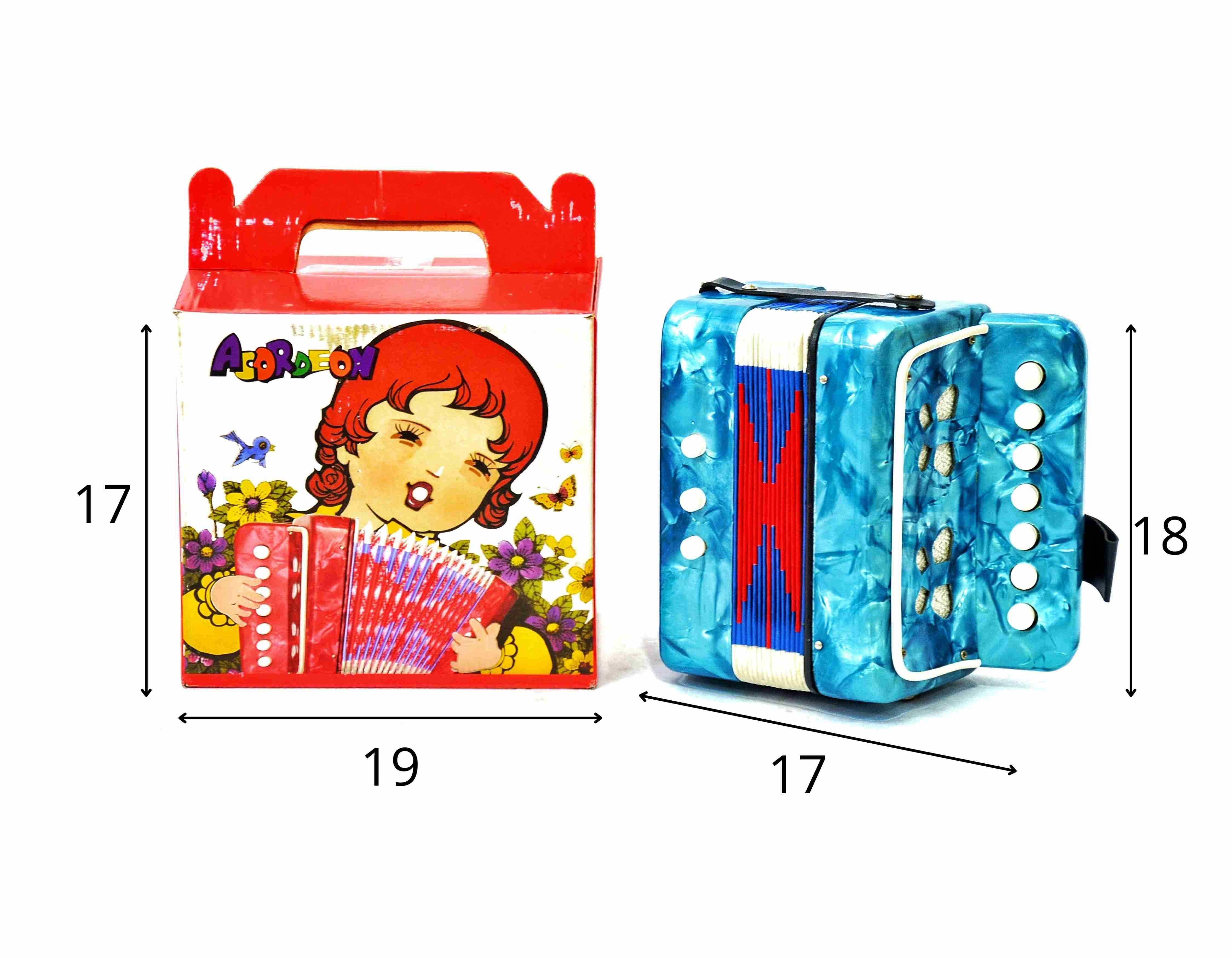 D - ACORDEON MUSICAL (CAIXA FECHADA R$ 109,90 + FT -> 06 PEÇAS)