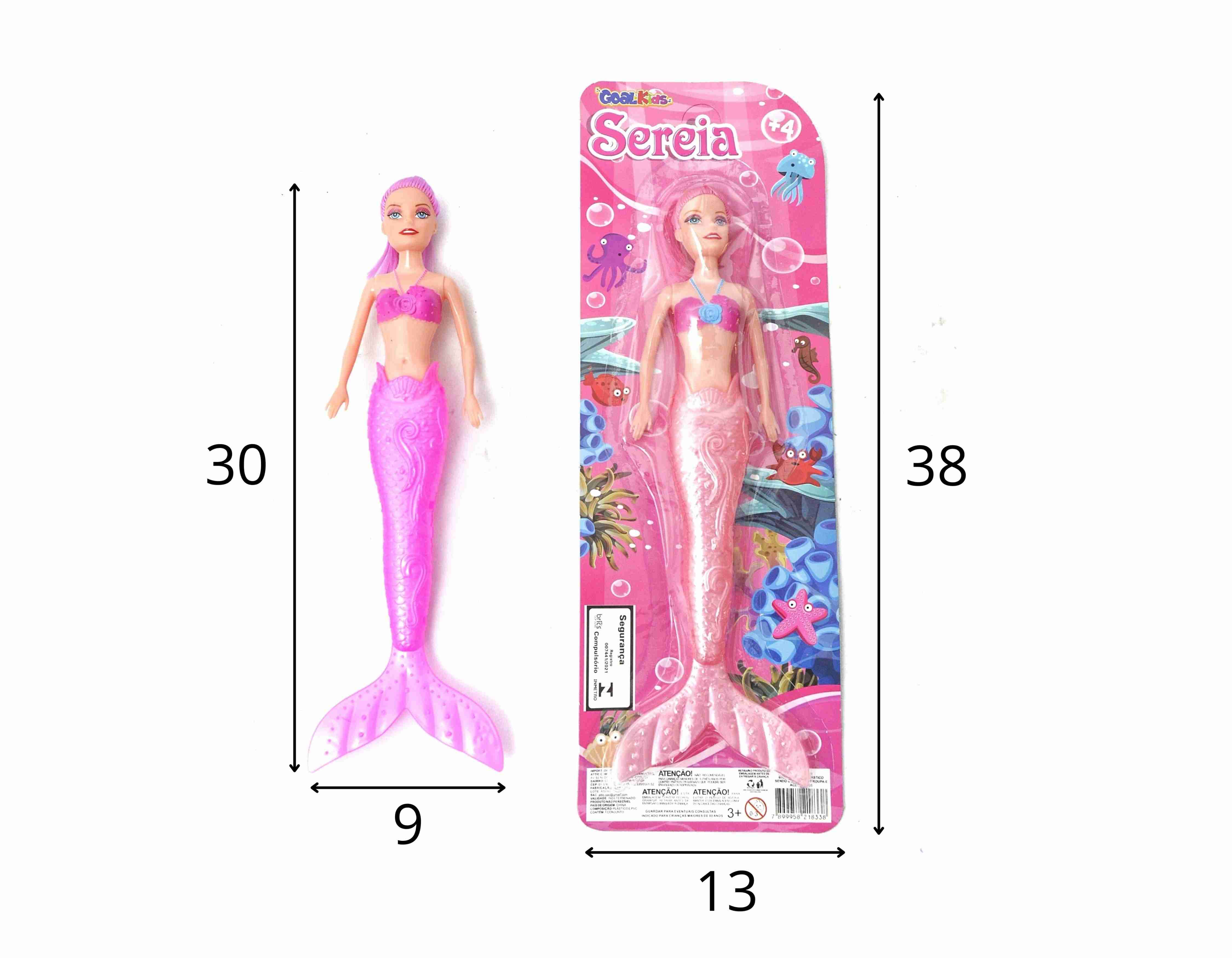 C - BONECA SEREIA NA CARTELA (SOMENTE NA COR ROSA)