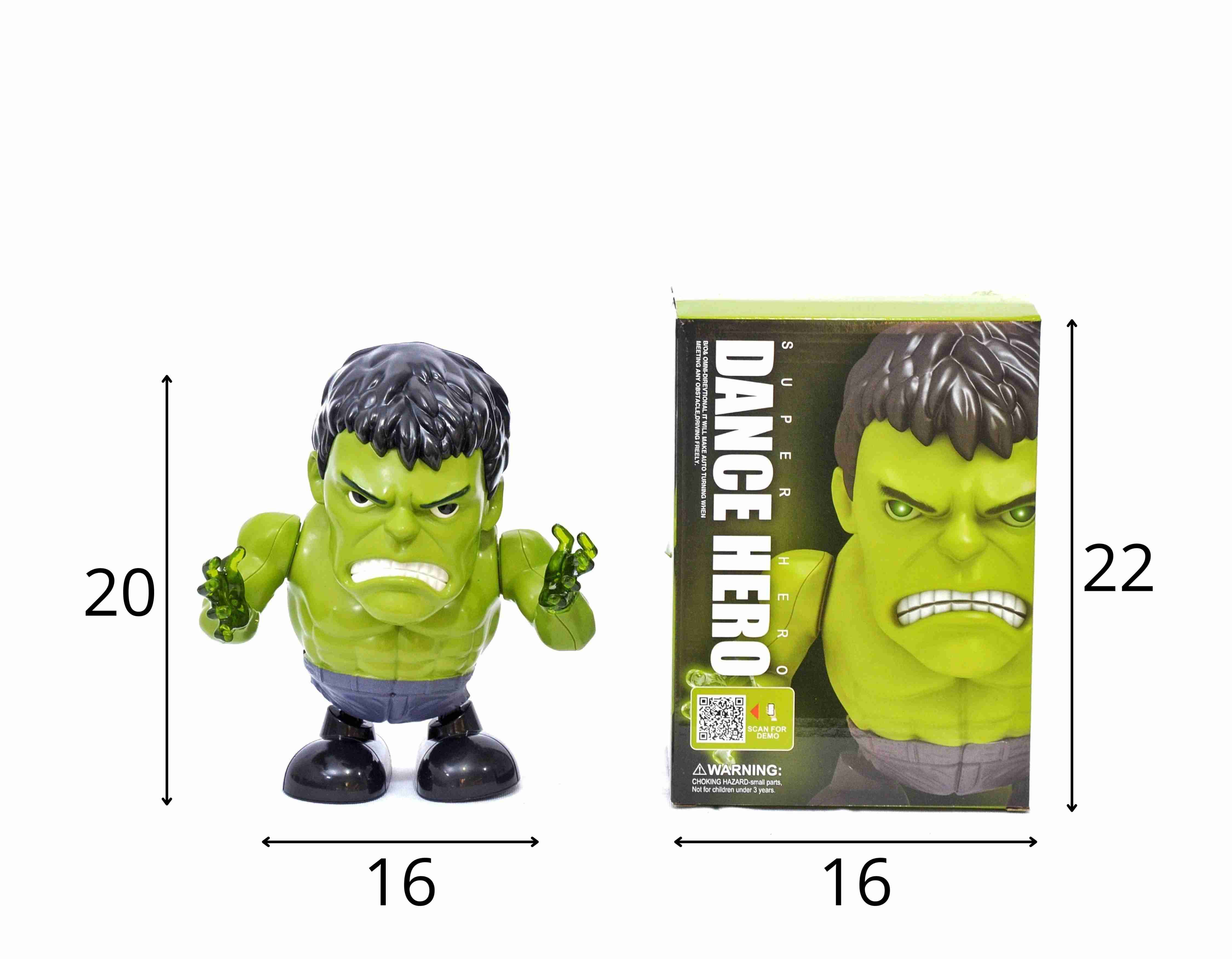 **D - ROBO HULK A PILHA QUE DANÇA COM SOM E ILUMINAÇÃO 