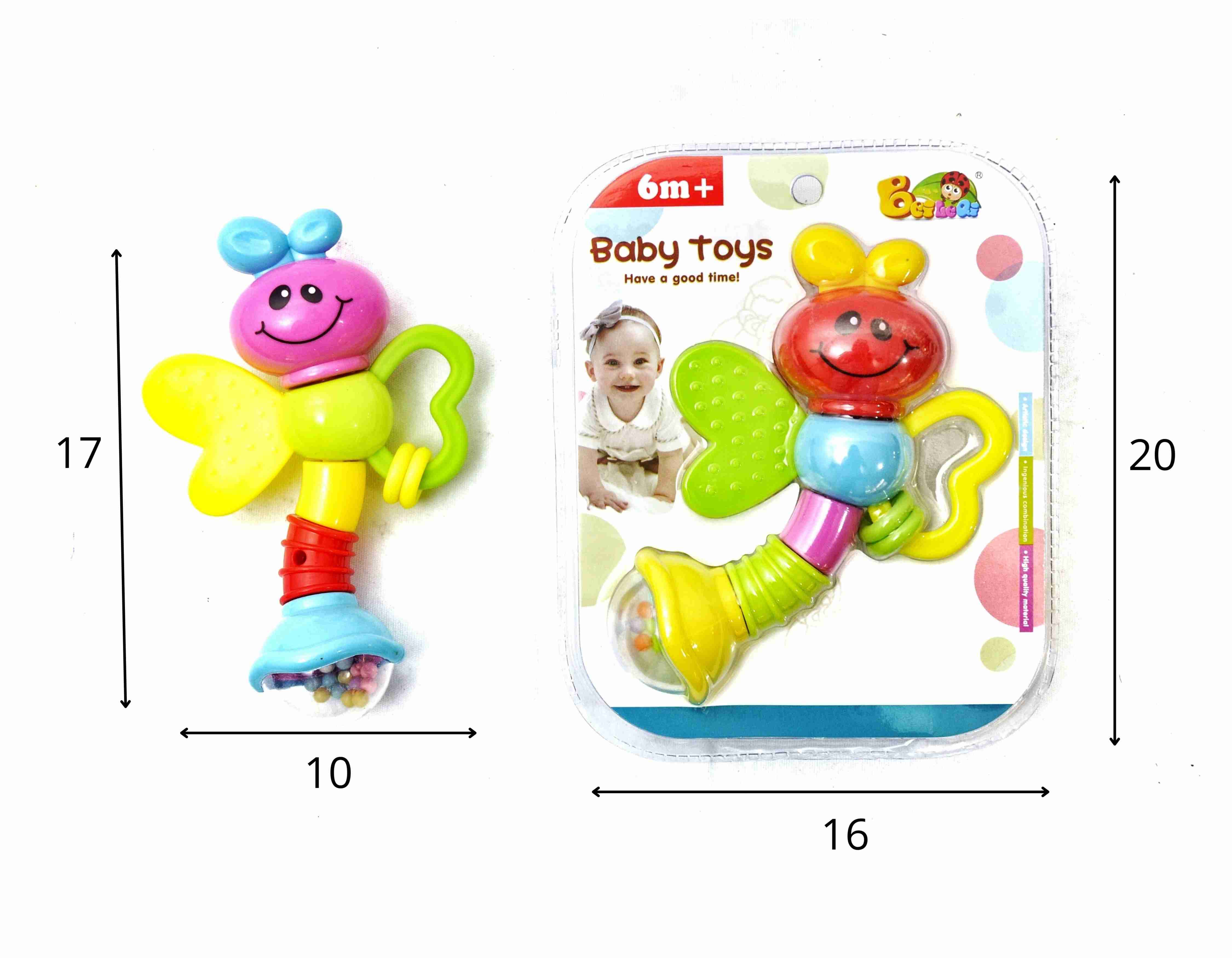 G - CHOCALHO E MORDEDOR BABY TOYS (CAIXA FECHADA R$ 20,99 + FT -> 12 PEÇAS)
