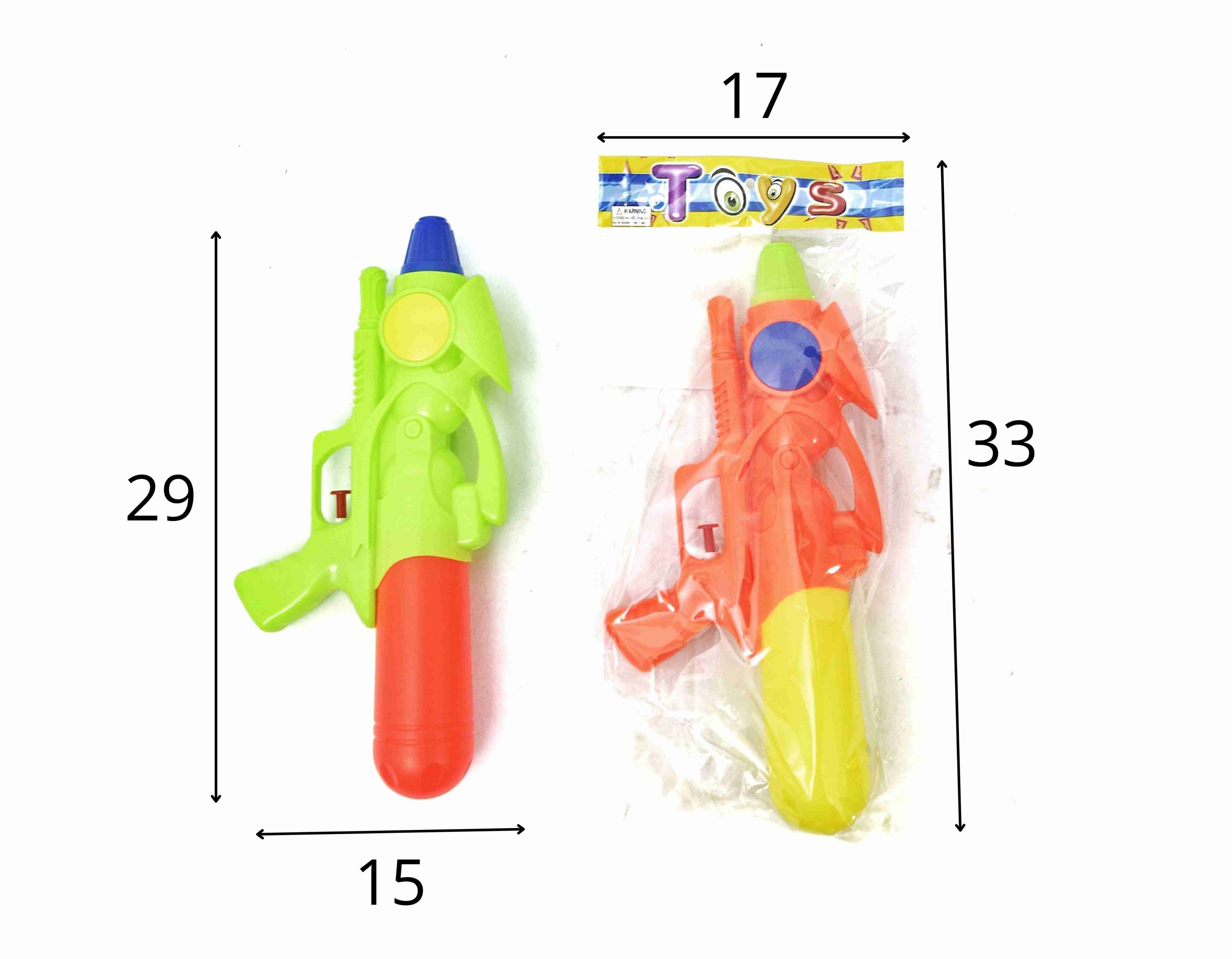 E - PISTOLA LANÇA ÁGUA MÉDIA COM CORES VARIADAS 