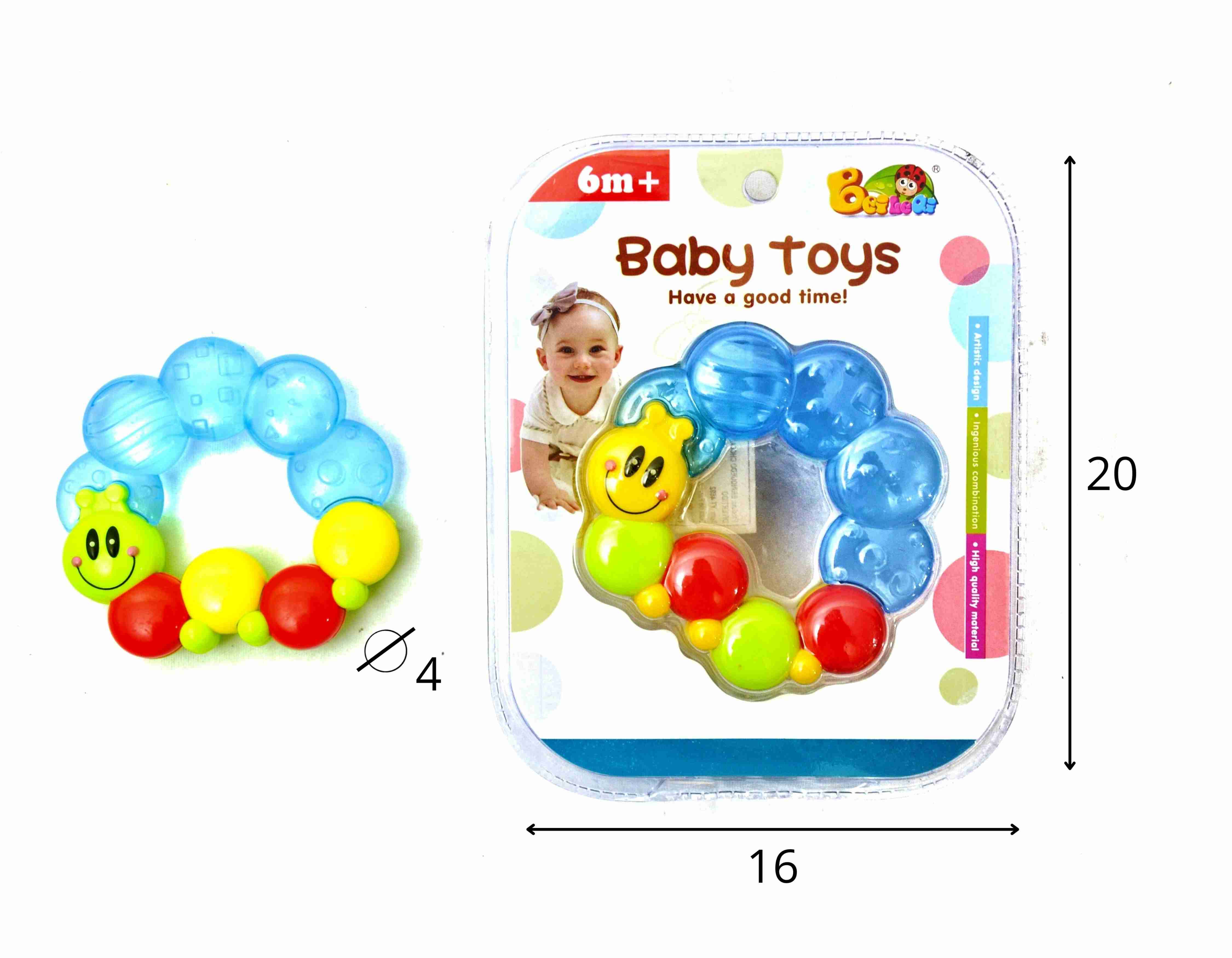 G -MORDEDOR BABY TOYS NO BLISTER (CAIXA FECHADA R$ 15,90 + FT -> 12 PEÇAS)