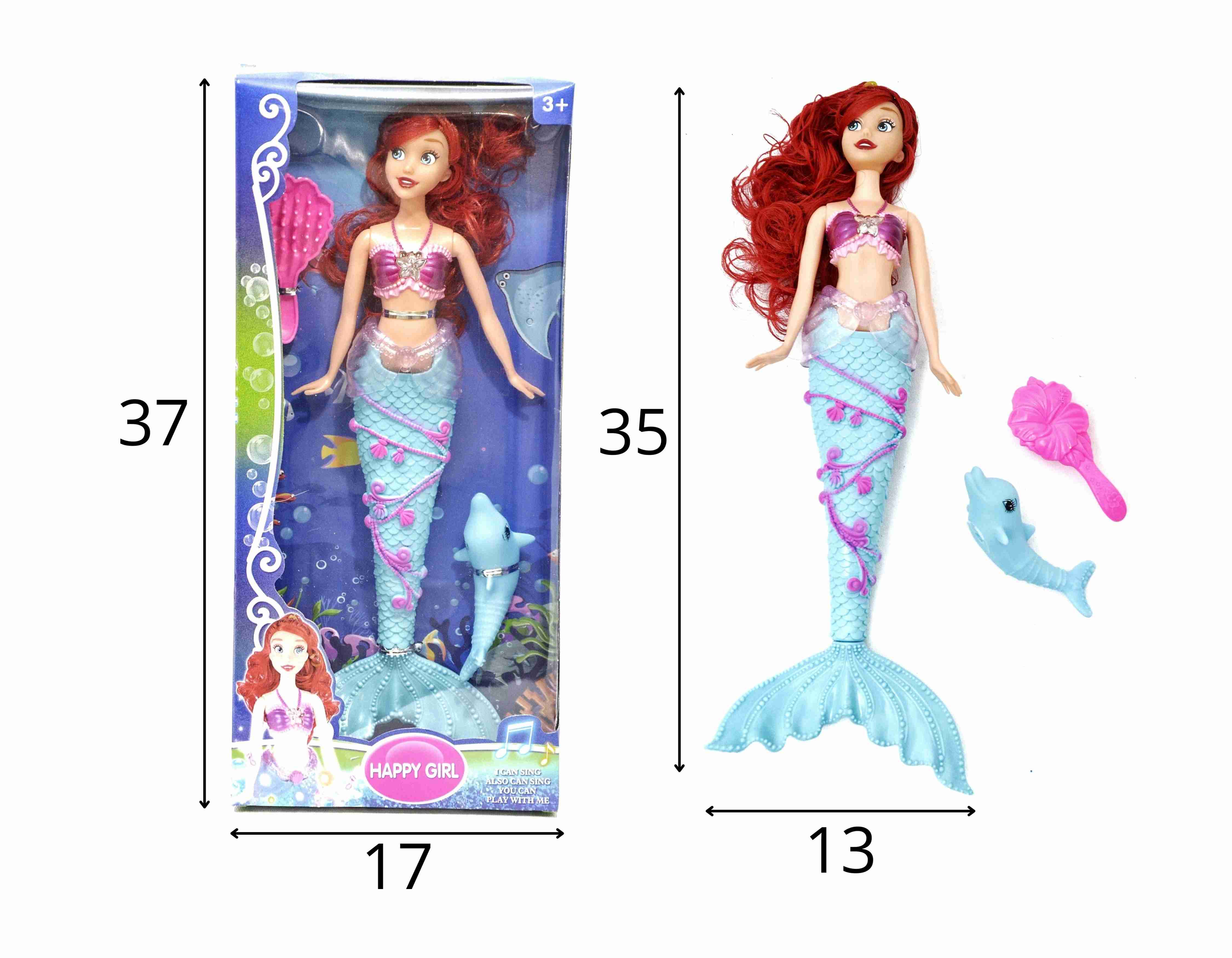 C - BONECA SEREIA C/ ACESSÓRIOS, SOM E ILUMINAÇÃO 