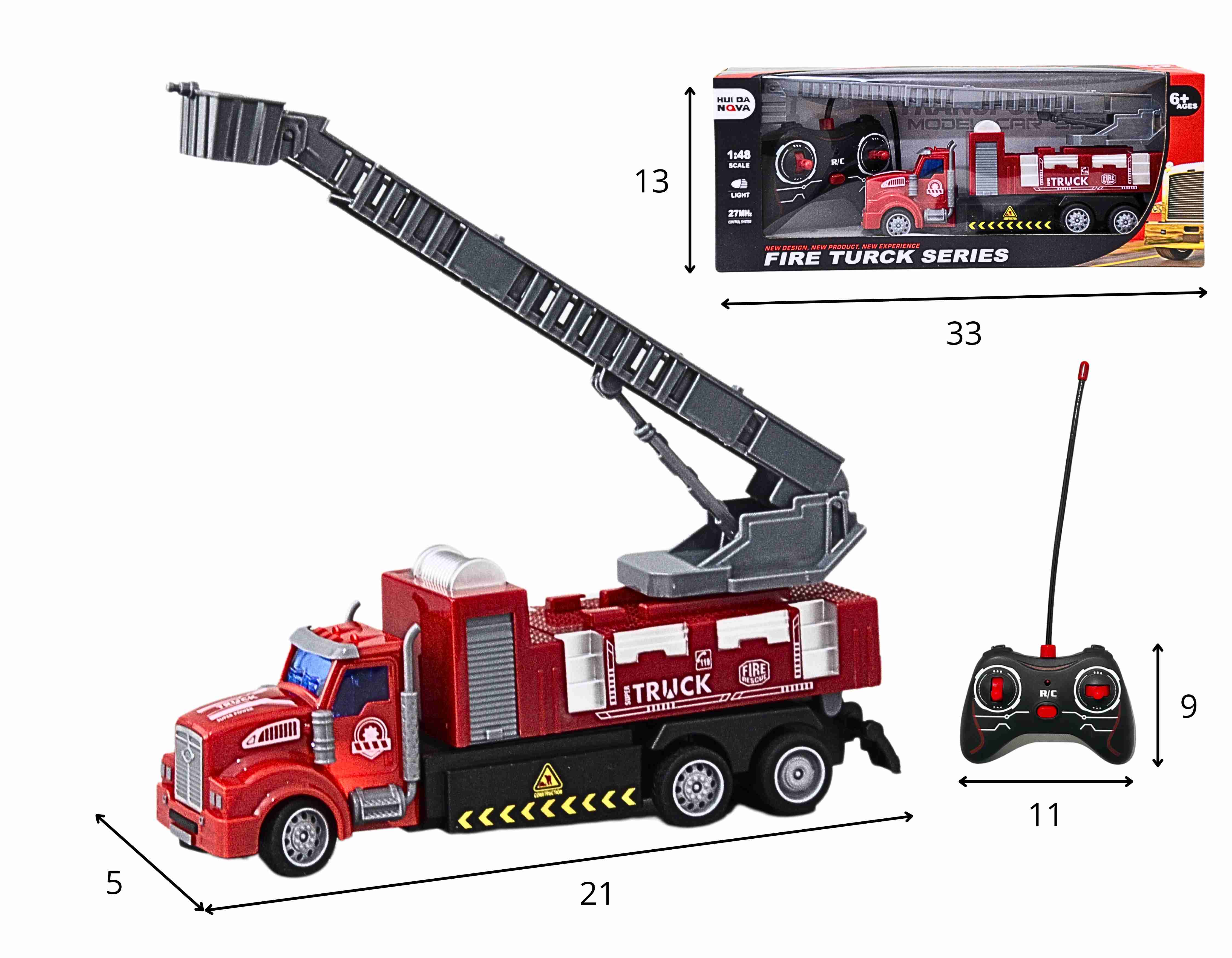 F - CAMINHÃO BOMBEIRO DE CONTROLE TOTAL COM ILUMINAÇÃO 
