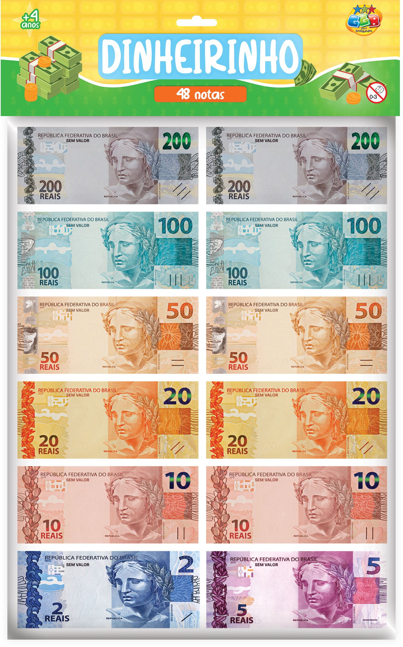 G - DINHEIRINHO NA SOLAPA COM 48 NOTAS