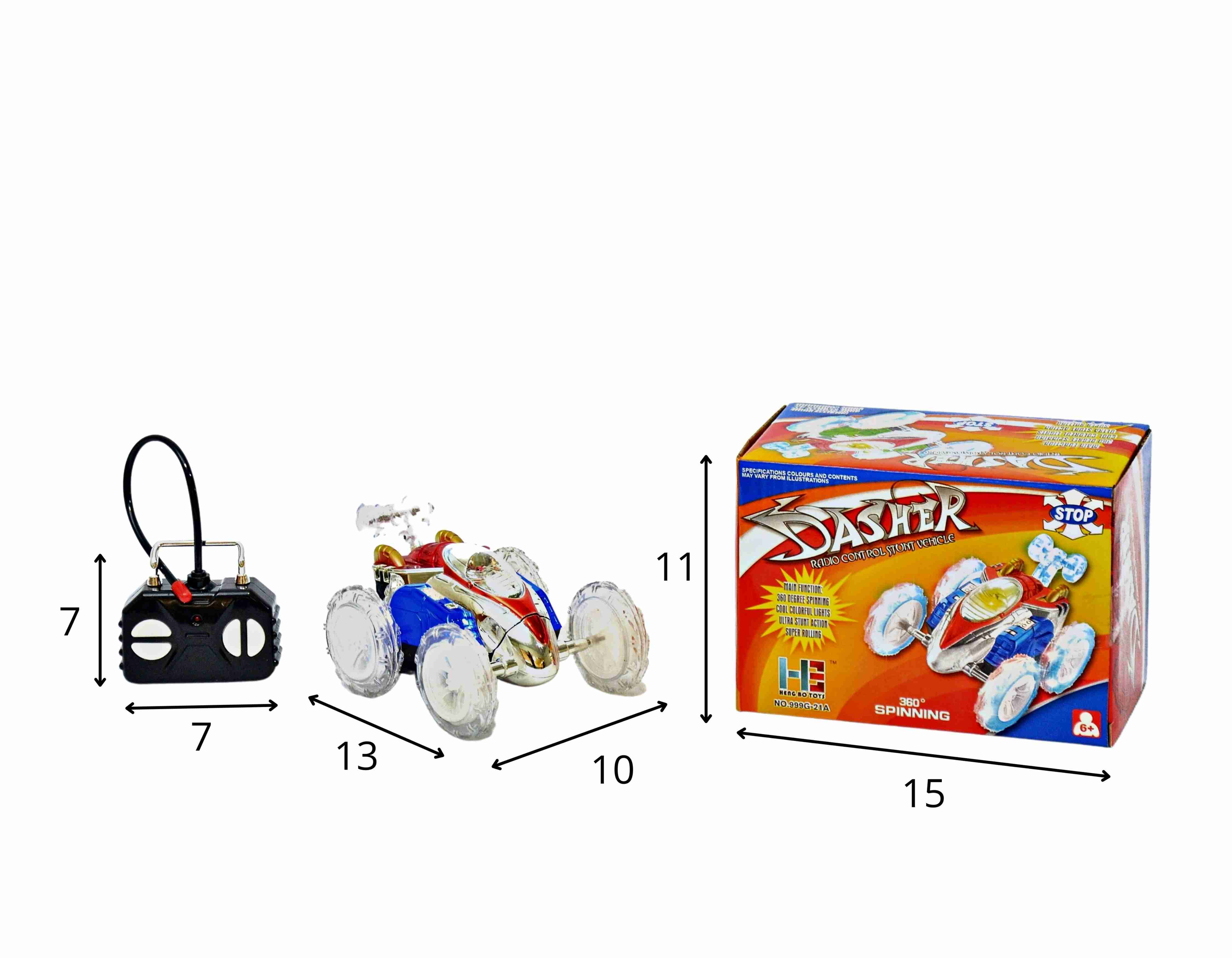 F - CARRO MALUCO DE CONTROLE TOTAL GIRA FRENTE 360 GRAUS